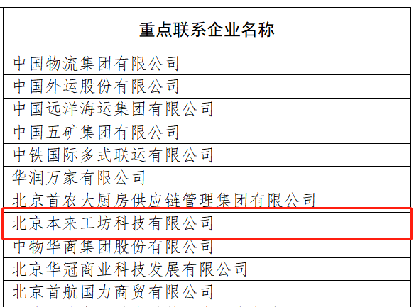 本来生活入选商务部“全国商贸物流重点企业”