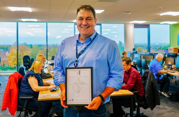 Cleveland Police and Crime Commissioner Steve Turner with the Centre for Public Excellence award