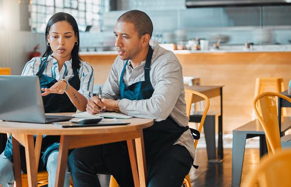 Waitstaff customer service meeting