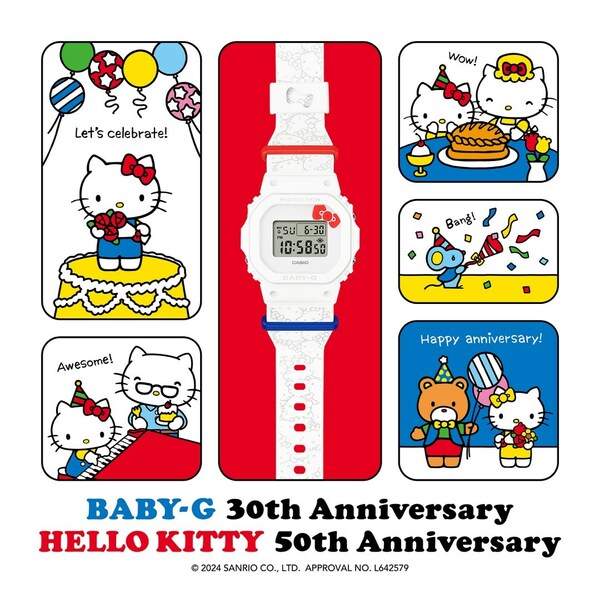 卡西欧发布与Hello Kitty联名BABY-G手表