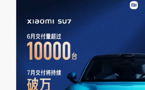 月交付首次过万，小米SU 7杀疯了！