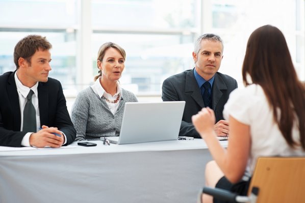 Interview panel for customer service job